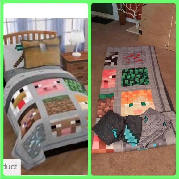 From Target Bedding Nice Minecraft Twin Sz Comforter Sheet Set Poshmark